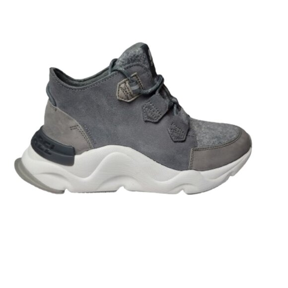 Sorel Kinetic Rnēgd Caribou Chunky Waterproof Sneakers Gray Sz 7.5 Fall Winter - Picture 1 of 10